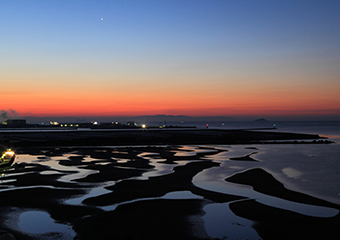 干潟（夜明け）